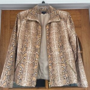 Juliana Collezione  snakeskin print jacket size 12